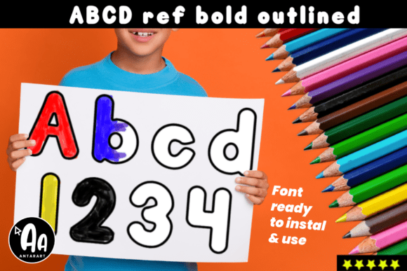 Abcd Ref Bold Outlined: A Versatile Font for Creative Branding
