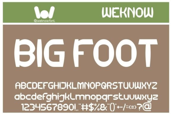 Big Foot: The Bold Display Font for Eye-Catching Campaigns