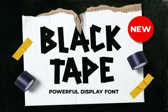 Blacktape: A Bold Display Font for Creative Web Design