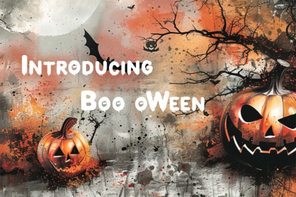 Boo Oween: A Bold Display Font for Creative Web Design