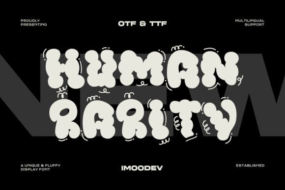 Bring Charm to Your Creations with Human Rarity Font
