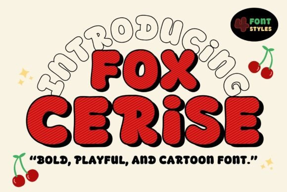 Bring Joy to Your Craft Projects with Fox Cerise Font