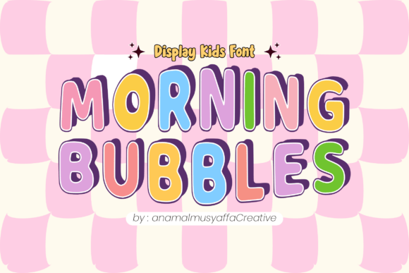 Bring Joy to Your Creations with Morning Bubbles Font