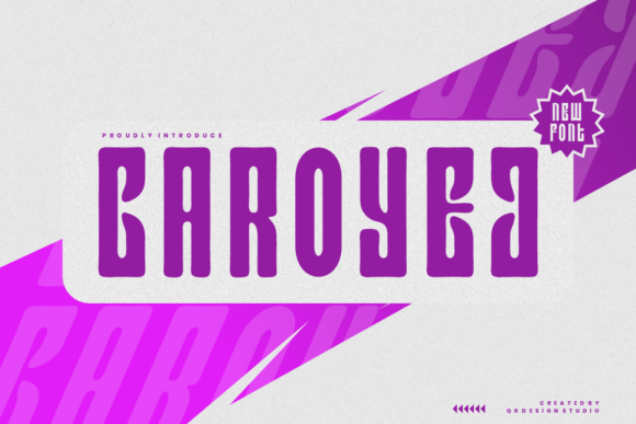 Caroyej: A Bold Display Font for Creative Projects