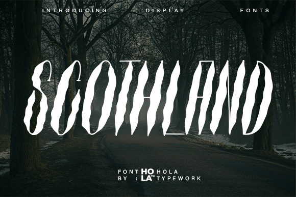 Discover Scothland: A Bold Gothic Font for Web Design