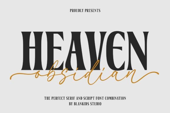 Discover the Charm of Heaven Obsidian Font for Your Handmade Creations