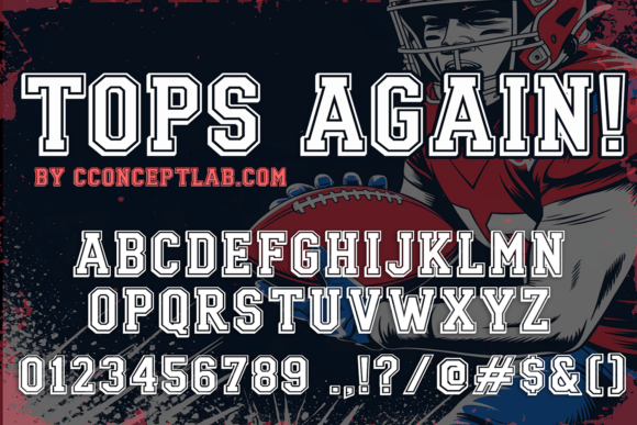 Enhance Your Brand with Tops Again: A Bold Stencil Font