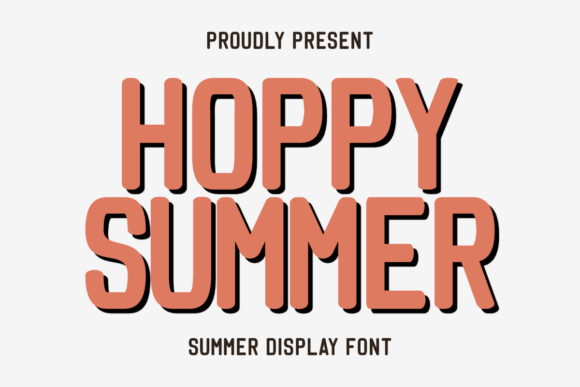 Hoppy Summer: A Fun and Cheerful Display Font for Crafters
