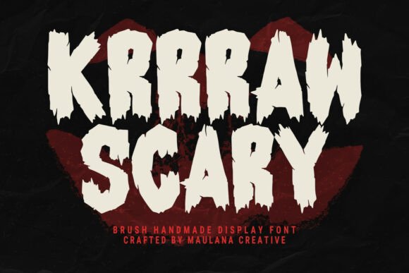 Krrraw Scary: A Fierce Display Font for Bold Campaigns