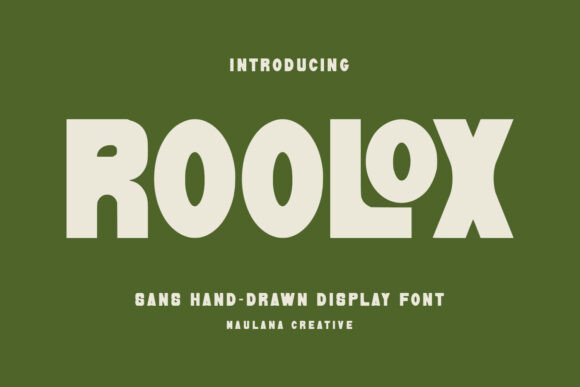 Roolox: A Bold, Hand-Drawn Font for Creative Branding