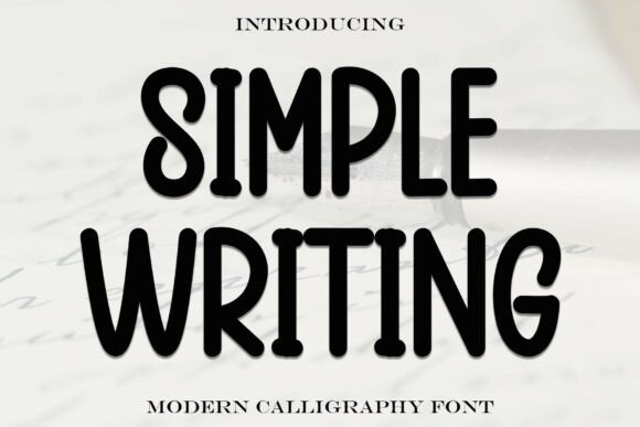 Simplewriting: A Charming Handwritten Display Font for Editorial Elegance