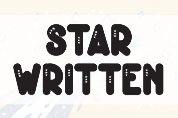 Star Written: A Bold Display Font for Creative Projects