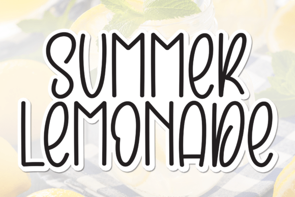 Summer Lemonade: A Refreshing Display Font for Editorial Design