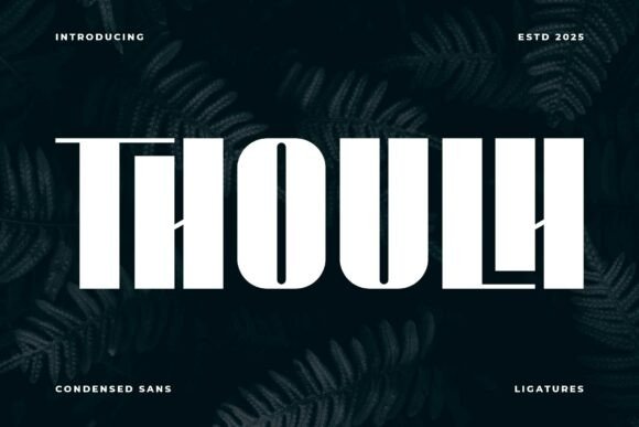 Thoulh: A Bold and Modern Display Font for Web Design