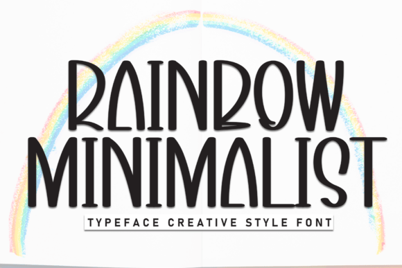 Transform Your Brand with Rainbow Minimalist Font
