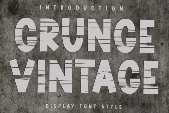 Unleash Creativity with Grunge Vintage Font